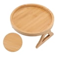 thumbnail image 1 of Sofa Tray, Environmental  Foldable Wood Texture Sofa Tray 12cm Height  for Remote Control, 1 of 7