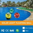 thumbnail image 2 of SOATUTO Solar Powered Waterproof RGB LED Floating Pool Lights with Adjustable Mounting Brackets, 2 of 8