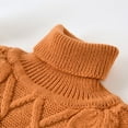 thumbnail image 5 of ZyeKqe Baby Clothes Infant Newborn Boys Girls Sweaters High Neck Long Sleeve Cable Knit Top Warm Loose Pullover Tops Winter Outfits, 5 of 9
