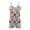 Abstract Floral Leopard Print, variant on Womens Summer Casual Sleeveless Romper Soft Loose Shorts Jumpsuit, Lightweight Beach Vacation Outfits 2026 with Front Pockets, Abstract Floral Leopard Print, Size L