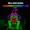 thumbnail image 6 of Y YUNHSOM Ghost and Witch Neon Sign, 15.75 x 1.18 in, Corded Electric, Blinking Lights, Residential, LED, Halloween Neon Signs, 1 Count, 6 of 7
