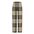 thumbnail image 5 of GuangCheng Mens Pajama Pants Plaid Straight Leg Elastic Waist Soft Comfy Sleepwear Trousers,Size:S, 5 of 5
