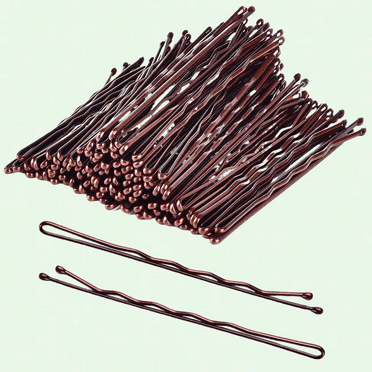 Large Bobby Pins Brown, 2.75" Jumbo Hair Pins for Thick Hair - 120 Count