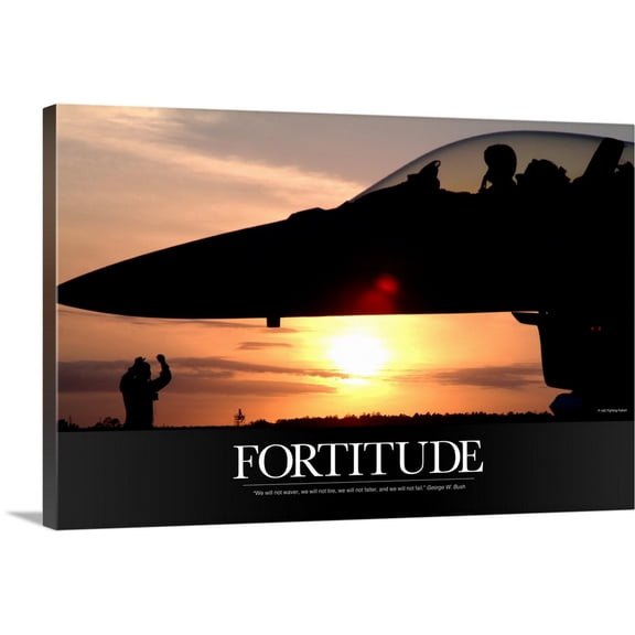 Great BIG Canvas | "Military Poster: Wing Safety Office chief brings his F-16C Fighting Falcon to a stop" Canvas Wall Art - 30x20