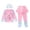 Pink2, variant on Gunia Swimsuits For Girls Long Sleeve Two Piece Rash Guard Top With Swim Skirt Bottoms Sun Upf 50 Toddler Kids Bathing Suits Swimwear For Beach Pool 3-10 Years