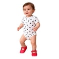 thumbnail image 3 of JIAYUE Girls Sandals Breathable Closed Toe Soft Sole Bow Polka Dot With Adjustable Hook And Loop Straps Comfort Fit For Babies And Toddlers, 3 of 3