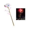 thumbnail image 2 of Ludlz Simulation 24K Gold Rose Flower with/without LED, Galaxy roses for girlfriends, glass roses, unique gifts for women, Christmas, birthday, Thanksgiving, Valentine's day, anniversary, 2 of 7