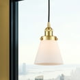 thumbnail image 5 of 616-1PH-AB-G62 Innovations Lighting Cone - 1 Light Mini Pendant In Industrial Style-9.5 Inches Tall and 6.25 Inches Wide-Antique Brass Finish-Clear, 5 of 7