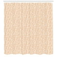 thumbnail image 3 of Ambesonne Peach and White Shower Curtain, Antique Keys, 69"Wx75"L, Pale Peach and White, 3 of 3
