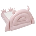 thumbnail image 3 of Sunnylife: Kids Sleepover Bed - Monster Pink - Inflatable Character Shaped Bed w/ Face Headboard & Feet, Flocked Air Mattress, In-Outdoor, 65x49x27.5", 3 of 10