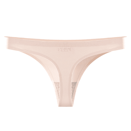 Fulorrnie Underwear for Women Comfort Hipster No Show Breathable Panty Sport Seamless Bikini Banded Waist Panties Beige L