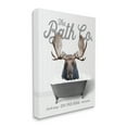 thumbnail image 4 of Stupell Industries Moose in Bubble Bath Animals & Insects Painting Gallery Wrapped Canvas Print Wall Art, 30 x 40, 4 of 8