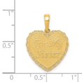 thumbnail image 2 of 14k Yellow Gold Polished For My Sister We Are Forever Friends Pendant - Measures 17.2mm Wide, 2 of 2