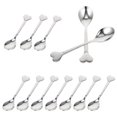 thumbnail image 2 of 12Pcs Household Dessert Spoon Convenient Cake Spoon Heart Headed Food Spoon Coffee Supply, 2 of 4