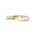 thumbnail image 3 of 10kt Yellow Gold Round Diamond 3-stone Bridal Wedding Engagement Ring 3/8 Cttw, 3 of 4