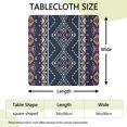 thumbnail image 2 of Elastic Hem Floral Print Square Table Cover 34x34 Inch for Casual Dining Kitchen Nook and Patio Decor, 2 of 6