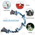thumbnail image 4 of Heavy Duty Dog Chew Toys, Interactive Dog Rope Toy for Large and Medium Aggressive Chewers, Cotton Tug of War Dog Toy for Teeth Cleaning, 4 of 8