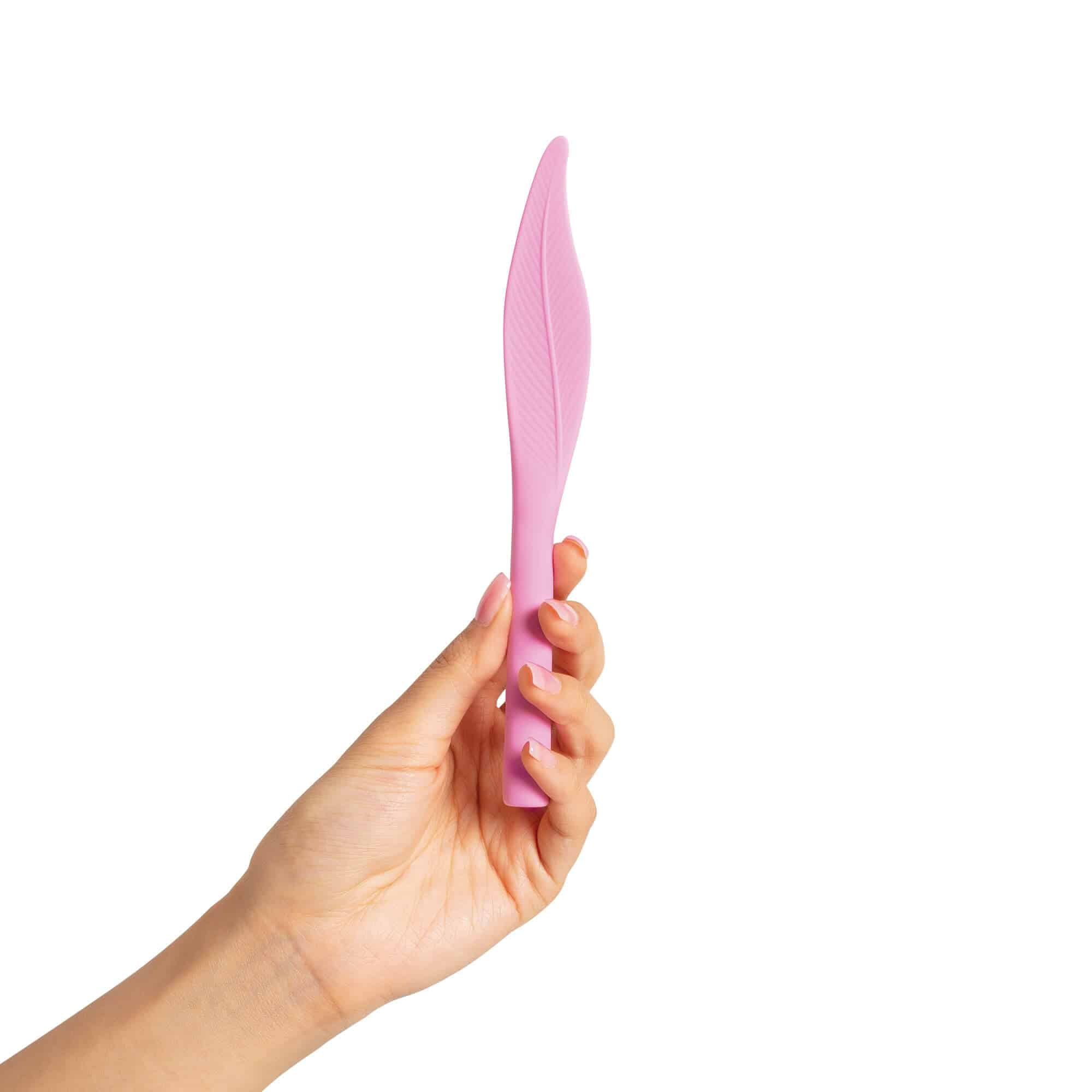 plusOne Vibrating Feather Soft Touch Tickler, 5&nbsp;Vibration Settings,&nbsp;Waterproof