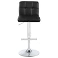 thumbnail image 5 of Lenny Upholstered Adjustable Bar Stool Black (Set of 2), 5 of 12