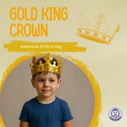 Liontouch - Gold King Crown For Kids - Adjustable, Age 3+