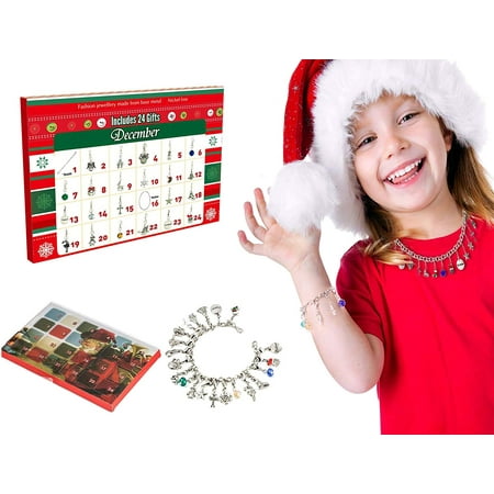 Calendrier De L'avent 2023 Cadeau De Noël Pour Les Filles, Calendrier Du  Compte À Rebours De Noël, Calendrier De L'avent 24 Jours Diy Bracelet De