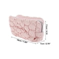 thumbnail image 2 of 1 Pc Bolsa de Maquillaje Portátil Estilo Nube de Burbuja para Mujeres para Viajes Vacaciones Algodón Rosa, 2 of 3