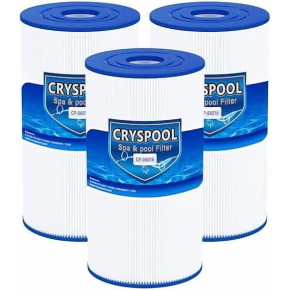 06016 Filter Compatible with PWK30, C-6430, Watkins 31489, FC-3915, P/N0969601, 71825, 73178, 73250, 30 Sq. Ft Spa Filter Cartridge, 3 Pack$$Garden & Patio