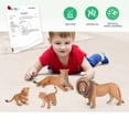 thumbnail image 5 of Volnau Animal Toys Figurines Africa Figures Zoo Pack Christmas Birthday Gift Lion Jungle Forest King, 5 of 11