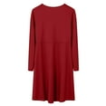 thumbnail image 6 of BAnala Girls Long Sleeve T Shirt Dresses Kids Fall A Line Skater Dresses 3 to 18 Years (Red,5-6 Years), 6 of 7