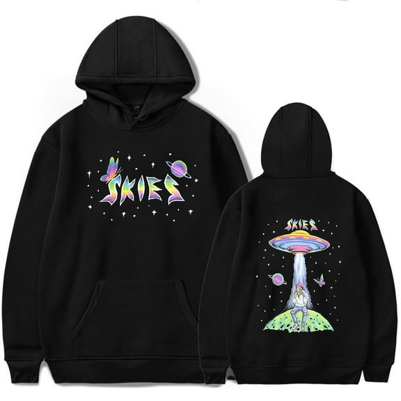 Lil Skies Universe Tour Merch Hoodie Sweatshirt New Logo Women/Men Cosplay Pullovers Hooded Longsleeve