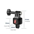 thumbnail image 4 of Base Magnétique Robuste pour GoPro Hero 12 11 10 9 8 7 pour Activités Vives Saut Cyclisme, 4 of 6