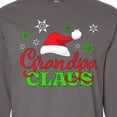 thumbnail image 4 of Inktastic Grandpa Claus with Christmas Santa Hat and Snowflakes Long Sleeve T-Shirt, 4 of 5