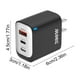 thumbnail image 3 of Cargador USB de varios puertos 1U+2C, negro, 3 of 7
