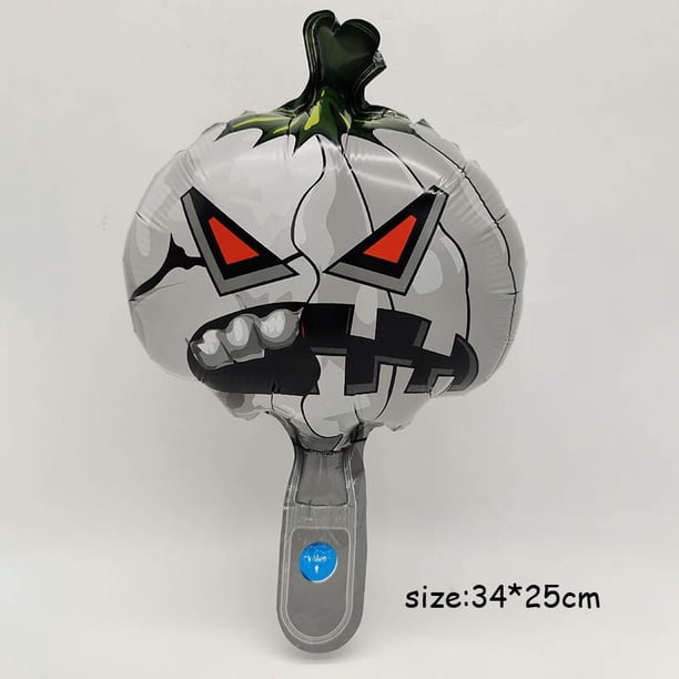Globos inflables de papel de aluminio para niños, juguetes inflables de pie enorme, calabaza, fantasma, bruja, murciélago, Araña, suministros para fiestas de Halloween