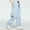 Light Blue, variant on Karight Women's Snow Bibs Pants Waterproof Insulated Ski Overalls Pants Winter Overalls Warm Snow Suit Detachable Pants