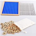thumbnail image 3 of Sipobuy - Tablero de madera Montessori para contar cien números consecutivos, juego educativo de madera para niños con bolsa de almacenamiento, 3 of 5