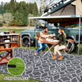 thumbnail image 3 of Ataucjin Outdoor Rug,5x8 Waterproof Rug Foldable Reversible Plastic Straw Area Rugs Portable, Outdoor RV Camping Rug, Garden, Balcony, Picnic, Beach, 3 of 9
