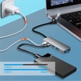 thumbnail image 2 of ziyahi 5 in 1 USB A/C Hub Multifunctional Connecting Accessory Data Transferring Device Converter Adapter Docking Station Equipment, 2 of 5