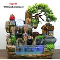 thumbnail image 1 of Handmade Desktop Resin Large Waterfall with Fisherman Water Fountain, 1 of 10