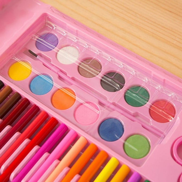 86pcs Kids Colored Pencil Artist Kit Painting Crayon Marker Pen Brush  Drawing Tools Kindergarten Supplies Kids Painting Pens Set