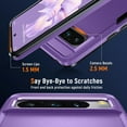 thumbnail image 2 of for Google Pixel 8a Case, [Dual Layer Shockproof] Rugged Pixel 8a Case with [Tempered Glass Screen Protector][10FT  Grade][Heavy Duty Protection] Google Pixel 8a Phone Case (Purple), 2 of 11