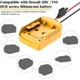 thumbnail image 3 of czcpp-1 Adaptateur de Roue Électrique pour Dewalt 20V Adaptateur de Batterie Convertisseur de Batterie avec Fusible & Interrupteur & Bornes de Fil 12AWG Fil pour Jouets Rc DIY et Camion à Chevaucher, 3 of 4