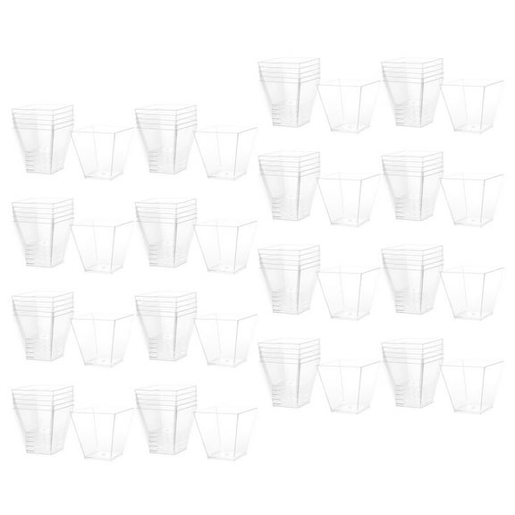 CRILSTYLEO Small Appetizer Cups Disposable 100Pcs 2.0x2.0x1.8in