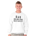 thumbnail image 4 of Dad Genuine World's Greatest Father Men's Crewneck Sweatshirt Brisco Brands X, 4 of 6