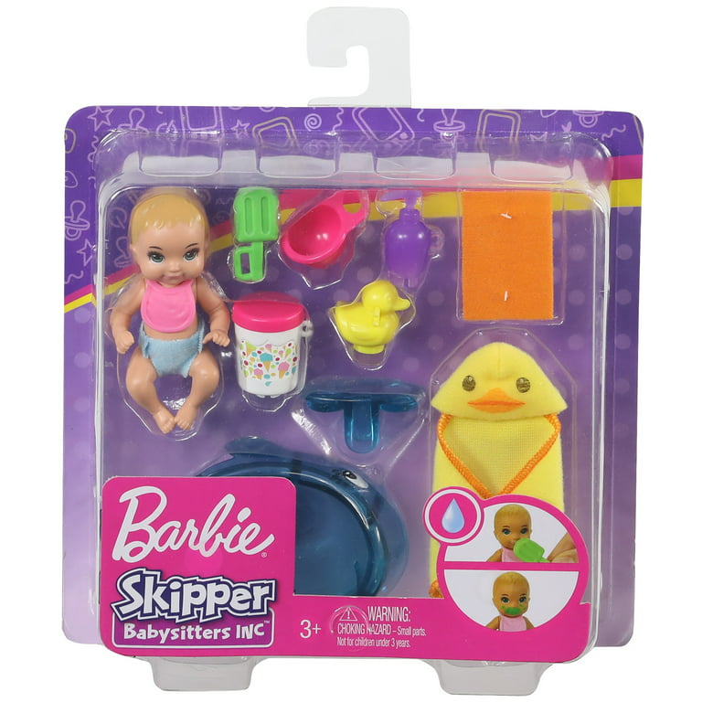 Skipper Babysitters Inc. Feeding and Bath-Time Playset With Color-Change Baby Doll, and 6 Accessories - Walmart.com