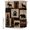 Dark Brown, variant on Rustic Farmhouse Shower Curtains for Bathroom, Vintage Wildlife Bear Paw Pine Trees Wooden Waterproof Fabric Shower Curtain, Decorative Bathroom Curtain for Bathtub, 72"x84", No Hooks Included