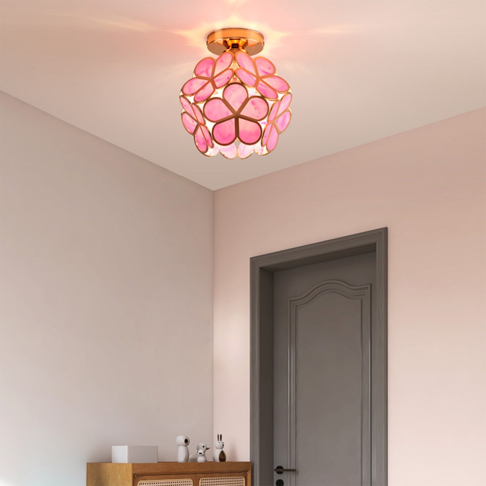 Inerposs Scandinavian Modern Ceiling Light, Unique Corridor Aisle Fixture, Decorative Entryway Lighting, Stylish Balcony and Foyer Illumination, Perfect for Home Décor