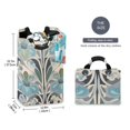 thumbnail image 2 of Yayeee Freestanding Laundry Hamper with Handle Collapsible Large Storage Basket for Clothes, Vibrant Abstract Design, 2 of 7