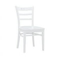 thumbnail image 3 of Linon Sloan Solid Wood Commercial Grade Set of Two Chairs in White, 3 of 15