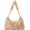 Khaki, variant on Tote Bag Women Fuffy Fleece Plush Trendy Shoulder Bag Ladies Quilted Casual Soft Warm Chain Bag